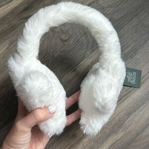 NWT Wild Fable Soft White Furry Earmuffs